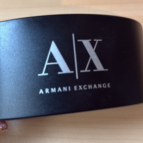 Armani Exchange Glasses Case A|X Black Hard Plastic Eyeglass/Sunglass Case - Picture 2 of 6
